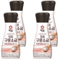 백설 천일염꽃 구운소금, 180g, 4개