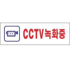 아트사인 250 x 80 x 2 mm, CCTV녹화중, 1개