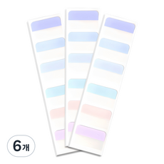 슈퍼쌤 포토카드 정리 파스텔 인덱스스티커, 10개입, 6개