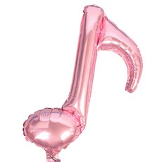 WOW PARTY KOREA 八分音符鋁箔氣球, 粉紅色, 10個