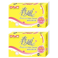 春風 抽取衛生紙 雙層 100張, 10包, 2袋