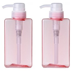 按壓式分裝瓶 450ml, 2入, 粉色