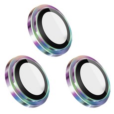 HODA 好貼 藍寶石原機結構鏡頭保護貼 燒鈦色 3個, 1盒