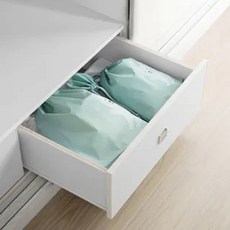 E.City 可愛動物圖案輕旅行束口收納袋3件套 72g, 天藍色, 1組