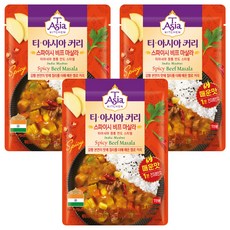 티아시아키친 스파이시 비프 마살라 커리, 170g, 3개