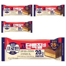 롯데웰푸드 이지프로틴 고단백바, 60g, 4개