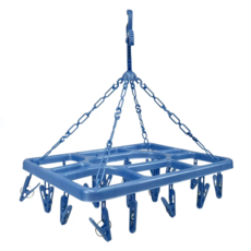 YOYOKI 京都方形曬衣夾 20夾 小型洗衣適用, 顏色隨機, 1個