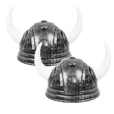 PARTYHAE 孩童用維京頭盔, 銀, 2個