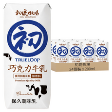 初鹿牧場 巧克力牛乳, 24個裝, 200ml