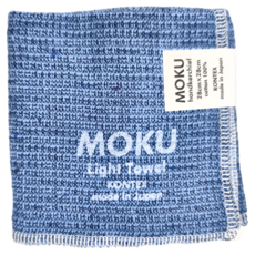 kontex MOKU 方巾五入組, 28cm x 28cm 100%棉 日本製造, 天空藍, 1組