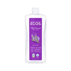 ECOS 天然環保洗碗精 舒柔薰衣草 植物精萃配方 溫和不咬手, 739ml, 1瓶