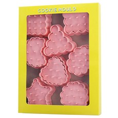 生日快樂餅乾壓模組合 8入組, 單一顏色, 1組