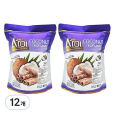 椰子捲心酥 芋頭口味, 12包, 80g