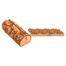 小麥購物 木質名片夾 Y509 25g, 樹樁長型 原木色, 12個