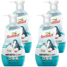 Redroot 嬰兒奶瓶清潔劑, 750mL, 4瓶