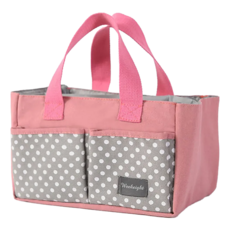 E.City 手提大容量多功能媽咪包 - 26x18x15CM, 中, 粉色