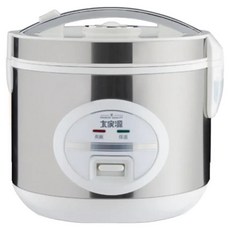 大家源 6人份電子鍋 ECS-309601, 不鏽鋼外殼設計, 蜂巢式底紋內鍋, 附PP飯匙、量杯, 1台