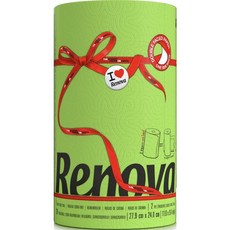 Renova 廚房紙巾 綠色 120張, 1捲