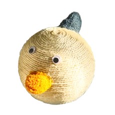 萌鳴耐磨貓抓球, 可愛造型, 親膚絨毛面料, 萌鴨, 1個