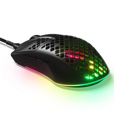 steelseries 賽睿 Onyx 有線電競滑鼠, Aerox 3 (2022), 黑色