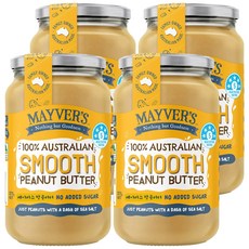 메이버스 스무스 피넛버터 구운땅콩99.3, 4개, 375g