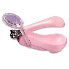 Tteruwa 嬰幼兒專用安心放大鏡指甲剪, 粉紅色, 1個