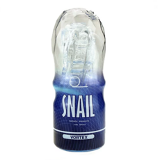 SNAILCUP 蝸牛透明飛機杯, 藍色, 1個