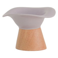 沐慕家居 馬卡龍色分體式寵物碗 250ml, 淡紫色, 1個