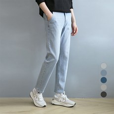 블루포스 남성용 커브렌 밴딩 데님 스판 청바지