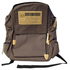 ONAREG DESIGNS 立體時尚帆布雙肩後包 580g, 咖啡色