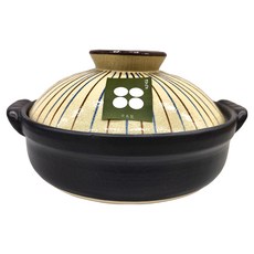 8號深型砂鍋吳須十草 防裂安全耐用 陶瓷材質 耐高溫耐熱350度以上, 28.5cm, 1個