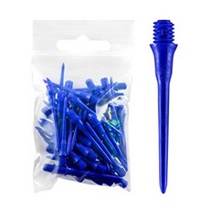 COSMO DARTS Fit Point 長軟鏢尖, 藍色, 50件