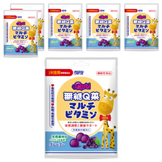 RISAL 小兒利撒爾 Quti無糖Q菓 葡萄, 天然水果來源果膠基底, 每粒添加12種綜合維生素, Q彈新食感, 無人工色素、無防腐劑, 37.5g, 6袋