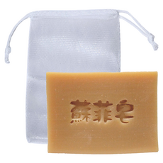 Sophie Savon 蘇菲皂 蜂蜜榛果羊奶皂 附網袋 中性肌/乾敏肌/幼童肌適用, 1個, 100g