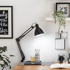 SPIANO DARBY 製圖用夾式檯燈 SS-8900R, 黑色