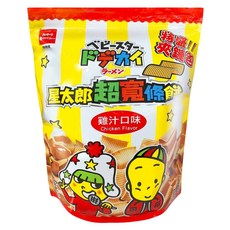 OYATSU 優雅食 BABY STAR 星太郎 超寬條餅 特盛夾鏈包 雞汁, 250g, 1包