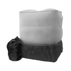 Broky 3層車用腳踏靠墊 + 收納袋 + 防污套, 灰色, 1個