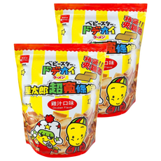 OYATSU 優雅食 BABY STAR 星太郎 超寬條餅 特盛夾鏈包 雞汁, 250g, 2包