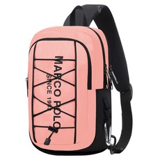 MARCO POLO 繩網單肩包 MP3047, 粉色的