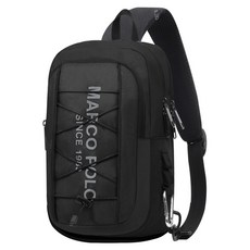 MARCO POLO 繩網單肩包 MP3047, 黑色