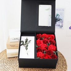 NOBLY 香皂花豪華花卉零用錢盒, 紅色, 1個