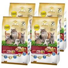 HAPPY CAT 快樂貓 成貓貓飼料 台灣製 1.5kg, 鮪魚, 4袋
