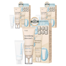 에뛰드 순정 디렉터 톤업 수정 선크림 SPF50+ PA++++ 2종 세트, 3개