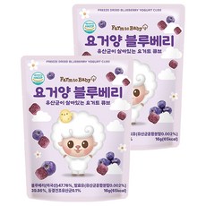 Farm to Baby 嬰兒優格 優格塊, 16g, 2個, 藍莓