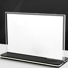 블랙앤화이트 아크릴 메뉴판꽂이 가로형, 1개