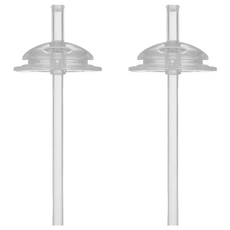 Tgm 米粒型吸管杯替換吸管 LSR液態矽膠材質 十字型剪裁設計, 透明, 240ml, 2個