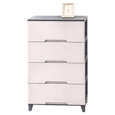 KEYWAY 聯府 名流寬型四層櫃, 灰色