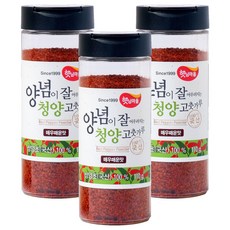햇님마을 양념이 잘 어우러지는 국산 청양 고춧가루 매우매운맛, 110g, 3개