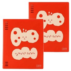 KOKUYO 國譽 TYAKASHA聯名 8孔B5活頁本, 紅色, 2本