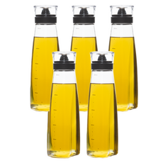 Kitensil Sinoglass 黑色油瓶, 500ml, 5個